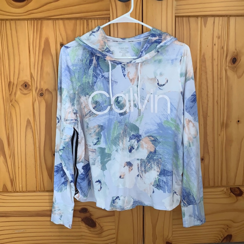Calvin Klein performance stretch hooded shirt